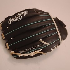 Rawlings WFP115MT 11.5" Fastpitch Softball Glove Black Leather Basket Weave