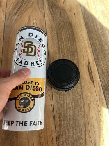 San Diego Padres Bluetooth Speaker Tumblr Cup With Straw Brand New - Picture 7 of 7