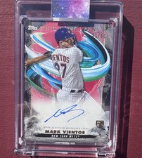 Topps 2023 Inception Mark Vientos Mets Rookies & Emerging Stars Auto Red /50