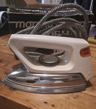 Vintage Morphy Richards Iron Model 40380 Chrome With Box And Instruction 