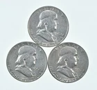 Higher Grade - 1952 1954 1952 Franklin Half Dollar 90% SIlver Lot *176