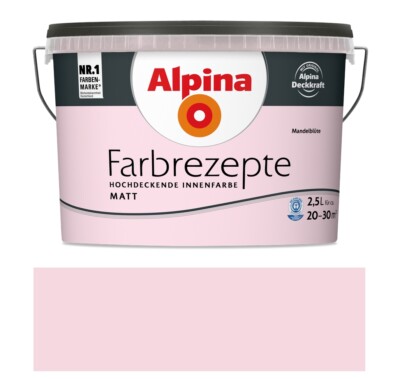 Alpina Farbrezepte bunte Wandfarbe 2,5 L hochdeckend atmungsaktiv, Farbwahl Matt