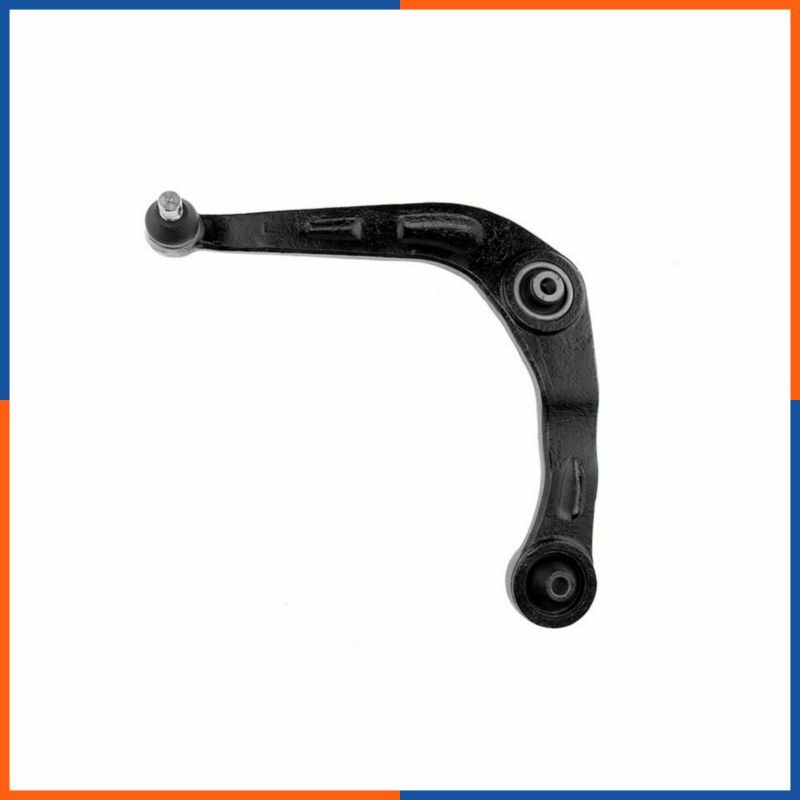 Bras de suspension inférieur gauche pour Peugeot 206 et 207 en acier forgé