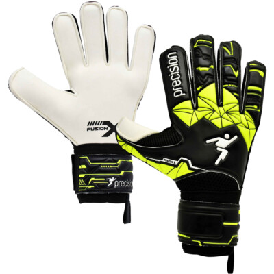 Gr. 7 Profi JUNIOR Torwarthandschuhe Flat Cut SCHWARZ/GRÜN Keeper Glove