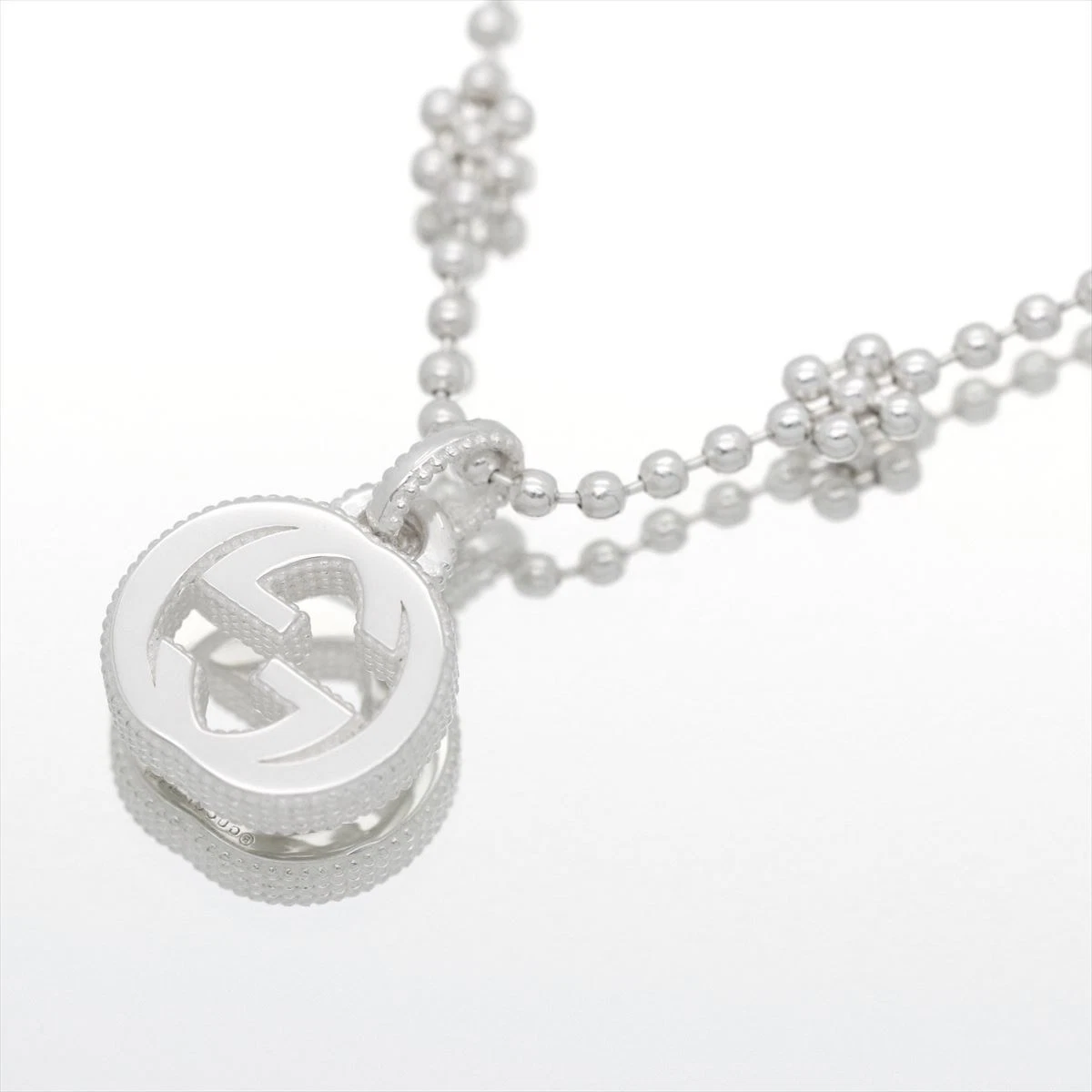 Gucci Collana Ciondolo Ad Incastro G Argento Ag925 479221 J8400 8106 Donna