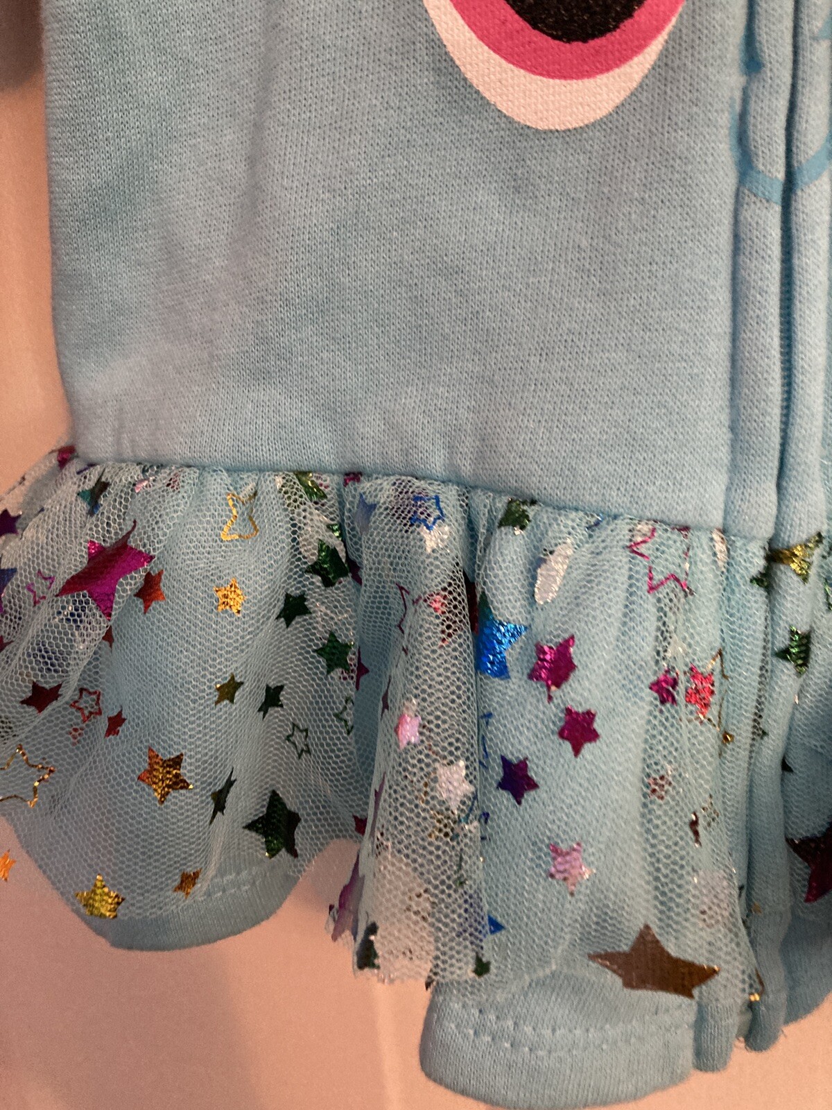 Felpa con cappuccio blu My Little Pony Rainbow Dash taglia 2T