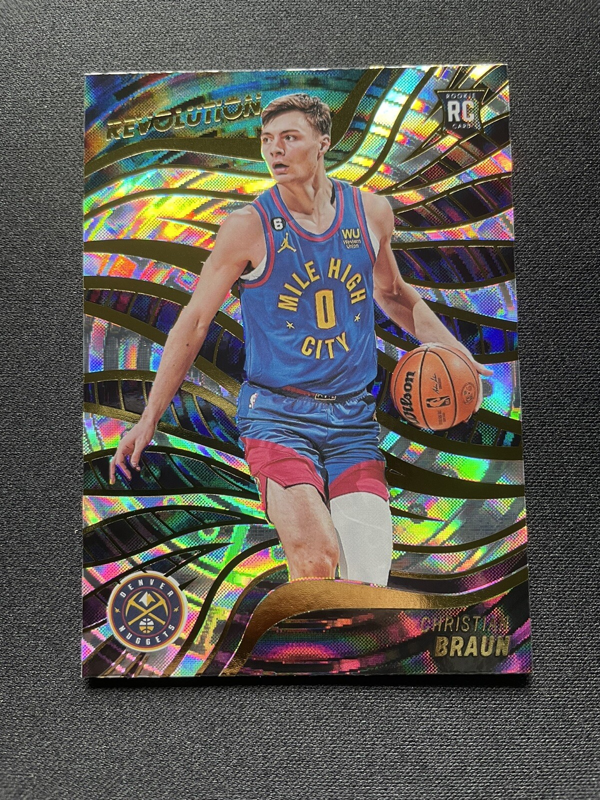 CHRISTIAN BRAUN 2022-23 Panini Revolution Basketball #109 RC Fractal Parallel