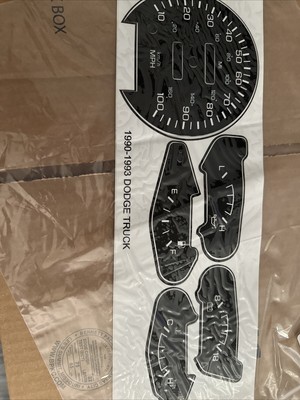 1990-93 Dodge Ram Refacing Gauge Kit 