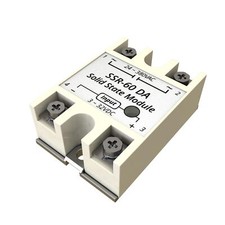 SSR-60DA Single Phase Solid State Relay 60A DC to AC 3-32V DC Input Relay
