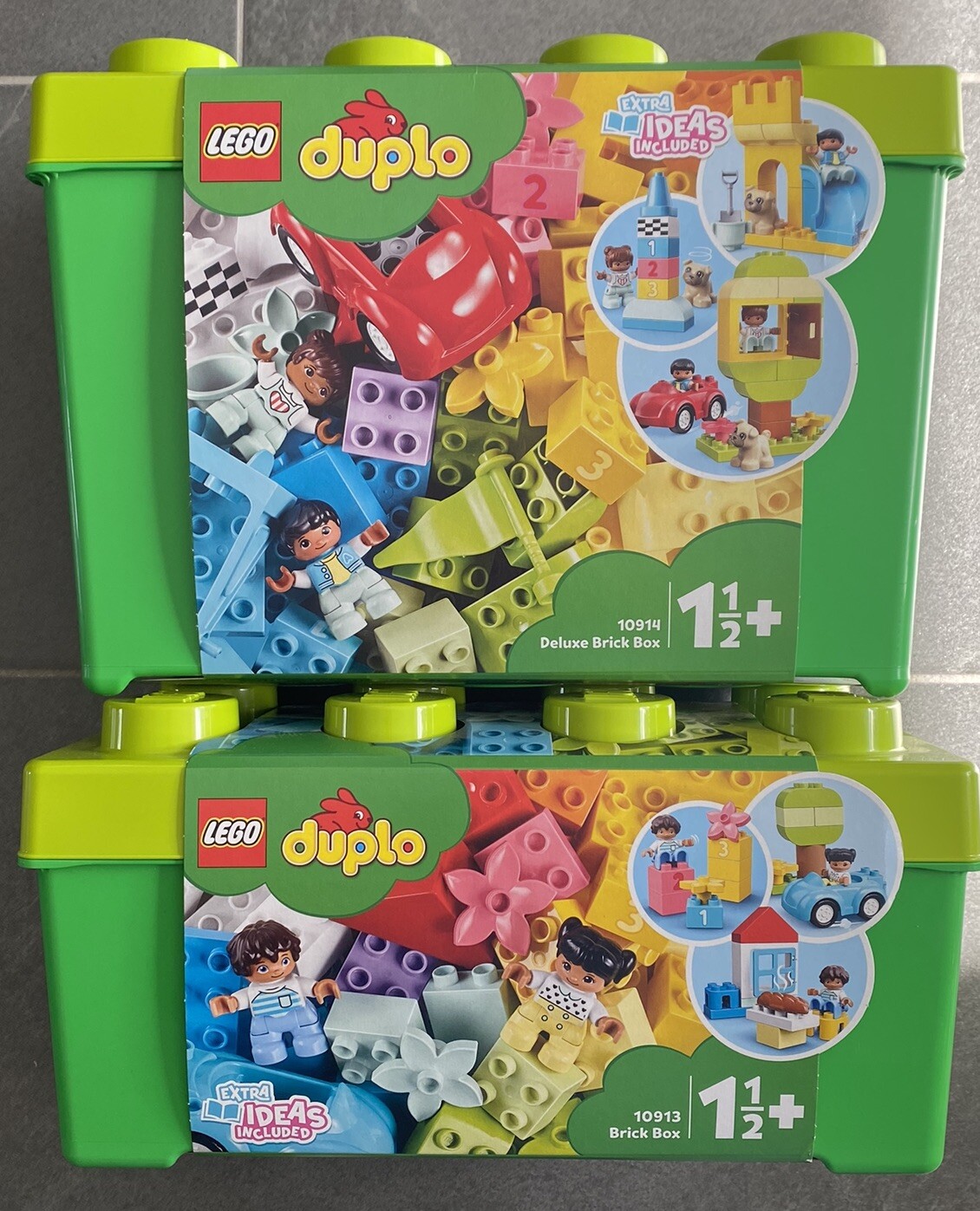 2 Lego Duplo Steineboxen 10913 Classic +  10914 Deluxe, Neu