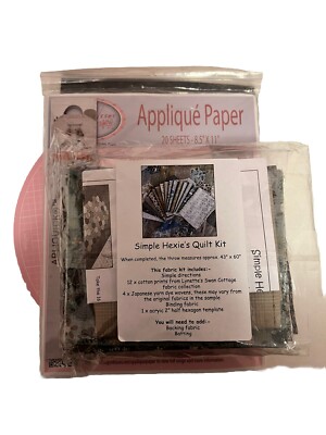 Lynette Anderson Simple Hexie s Quilt Kit + Extra Appliqué Tools RARE Don t Miss