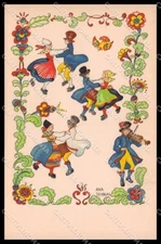 Illustratori Artist Signed Aina Stenberg Couple Lady serie 104 cartolina ZG8167