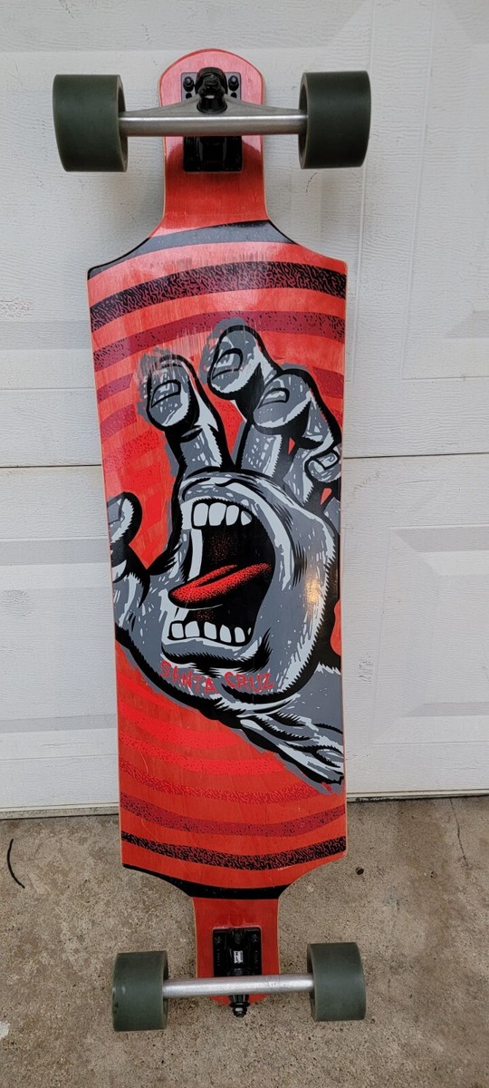 Santa Cruz Skateboard Longboard With Road Rider Wheels 39 1/ x 10
