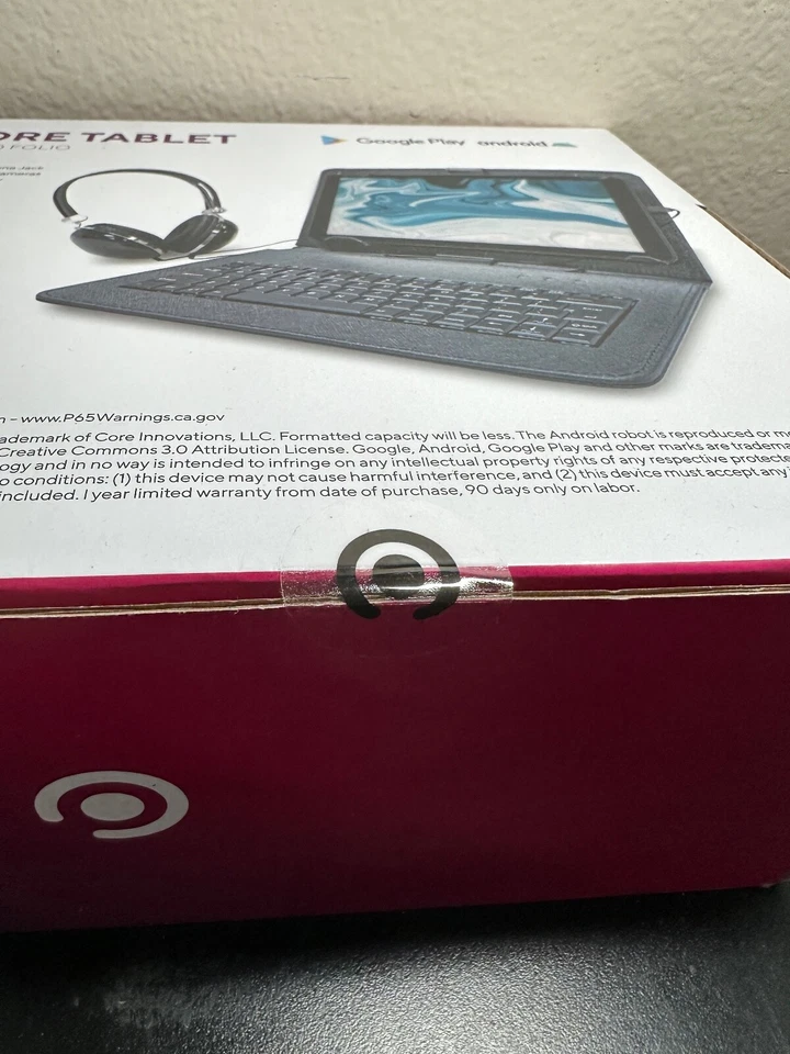 NEW Core Innovations CTB1016GBL Tablet 10.1" 16GB 1.5GHz 1GB Android 10 Black - Image 3 of 3