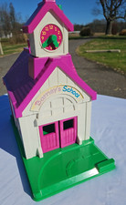 1993 Barney the Purple Dinosaur School House, 14" x 8" x 14"Tall, NO Accessories