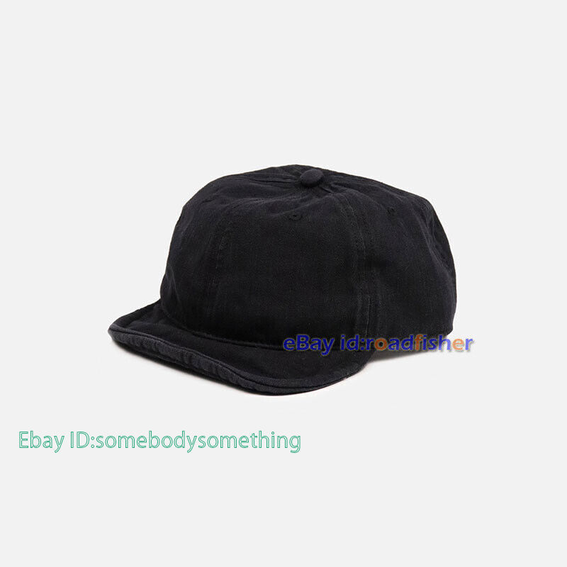 帽子 wicagrocery Round Brim Short Black 1PCS Black Classic Flat
