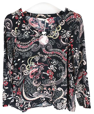Odd Molly Back On Track L/S Blouse Women X SMALL Drive To The Side