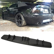 Heckdiffusor Stoßstange Lippe Spoiler Einsatz Tuning Schwarz Für Ford Mustang GT