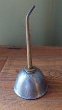 Vintage Eagle Thumb Pump Oiler Oil Can 8" Tall Made in USA