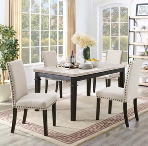 8 Piece Modern Grey Dining Table Set Ebay