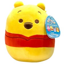 Disney Squishmallows Winnie the Pooh Bear Kellytoy 2021 8" Plush Doll Toy W/ Tag