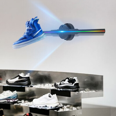 3D Effect Fan Projector Remote Control 1024*640 244LED Advertising Sign 100-240V