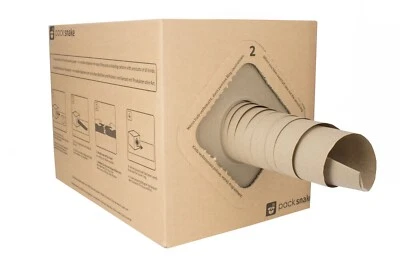 TNT-LABEL Pack Snake Packpapier Stopfpapier Polster Füllmaterial 39cmx450m 1 Stück 1200l