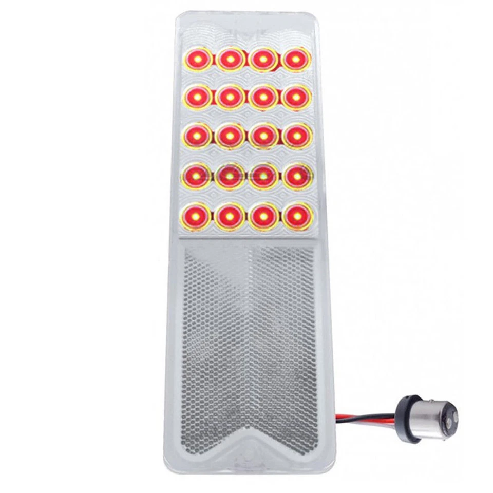 Lente 1157 luz de estacionamiento señal de giro trasera transparente 20-LED camioneta Chevrolet GMC 67-72 Foto 3 de 4