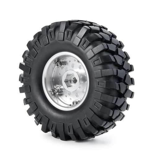 4PC 1.9'' Metal Alloy Beadlock Wheel Rims Hubs + 108mm Tires for 1/10 RC Crawler - Picture 12 of 98