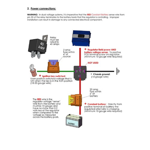 Mechman Adjustable External Voltage Regulator w/ 2-Pin Alternator Harness - Picture 6 of 8