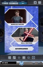 Topps Star Wars Card Trader 2024 Legacy Anakin Skywalker Blue - Asajj Ventress