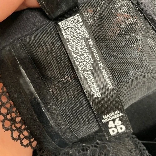 Sujetador push-up con aros sin tirantes Torrid Curve 46DD negro/verde azulado floral nuevo sin etiquetas Foto 3 de 4