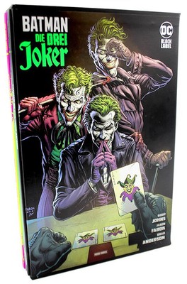 BATMAN:DIE DREI JOKER #1,2,3 deutsch VARIANT COLLECTORS EDITION +ARTBOOK+SCHUBER