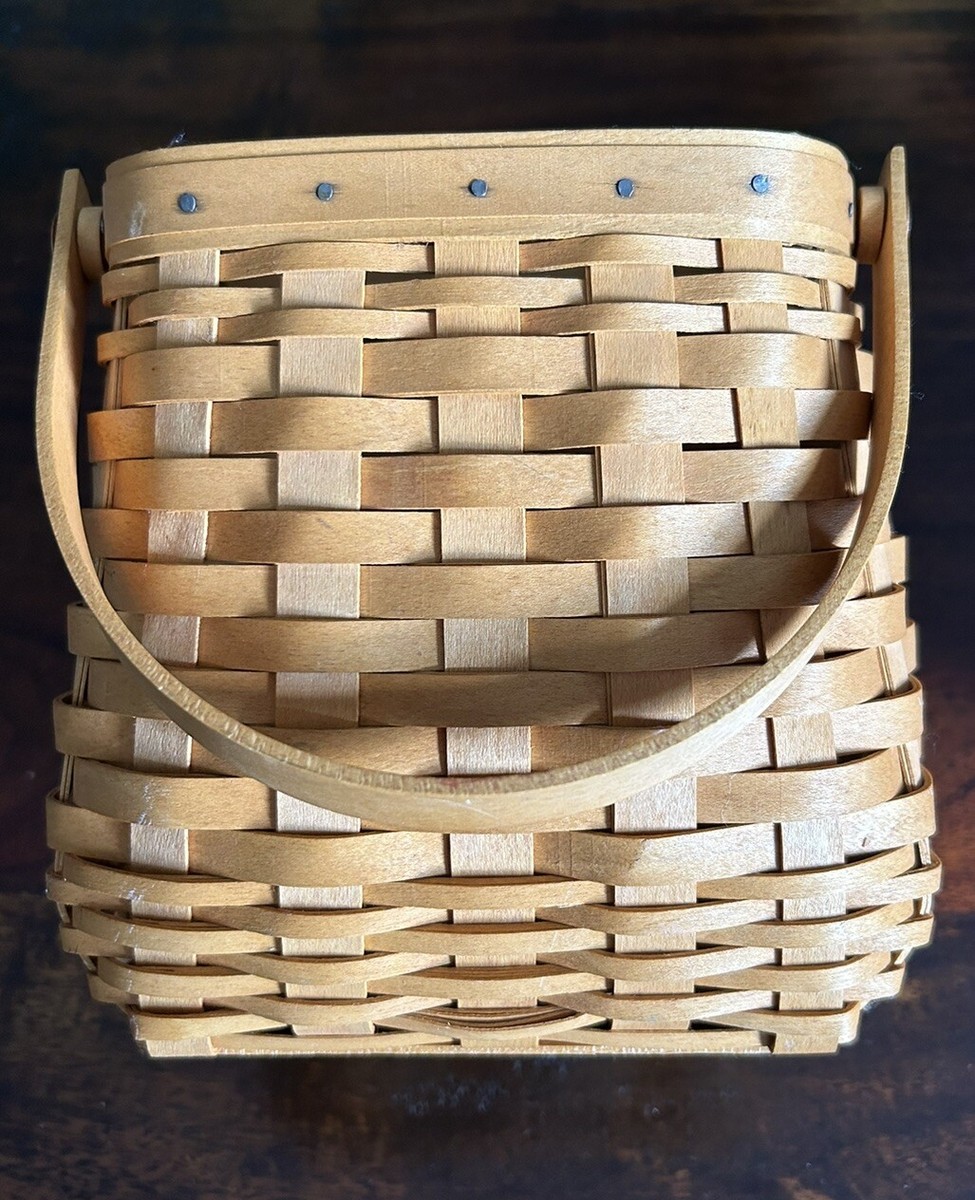 Longaberger Tiny Tote Basket with Double Swing Handles 2002 | eBay