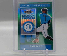 2020 Panini Chronicles Contenders Optic Green /50 Isan Diaz #27 Rookie RC