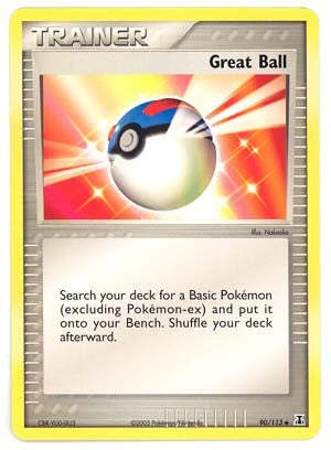 Pokemon EX Delta Species  90/113 Great Ball Card