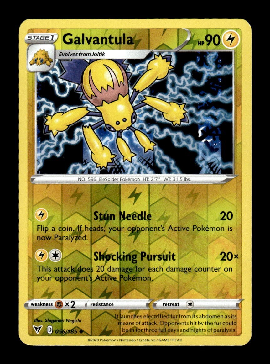 Pokemon Vivid Voltage GALVANTULA 056/185 Reverse Holo | eBay