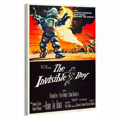 1957 The Invisible Boy (MGM) Movie Poster or Canvas Art Print