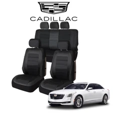 For All Cadillac automotive 9pcs seat cover set SUV 5 seat black