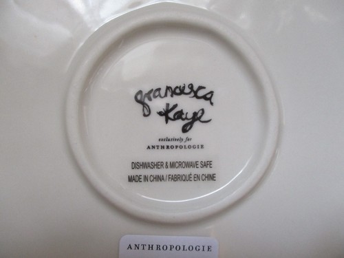Anthropologie Francesca Kaye Floral Dessert Plate - Picture 5 of 5