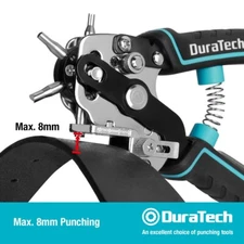 DURATECH Leather Hole Punch Heavy Duty Belt Hole Punch Plier Solid Hole for Belt