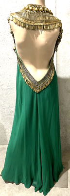 Temperley London Goddess Green Gold Embellished Long Maxi Gown Dress UK 10 US 6 | eBay Temperley London Goddess Green Gold Embellished Long Maxi Gown Dress UK 10 US 6 | eBay