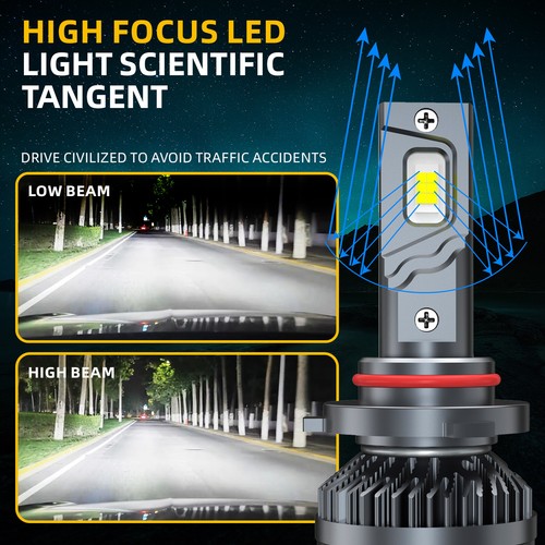 Kit combinado de 6 faros LED + bombillas antiniebla M9QC para Chevy Avalanche 2007-2013 - Imagen 10 de 18