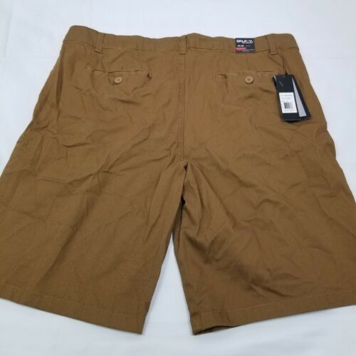 Galaxy By Harvic Men's Flat-Front Stretch Chino Shorts Size 36 NEW WITH TAGS - Picture 4 of 7