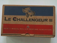 Super Rare Vintage Le Challengeur lll 3 wheel Roller Skating Sensation Box Only!