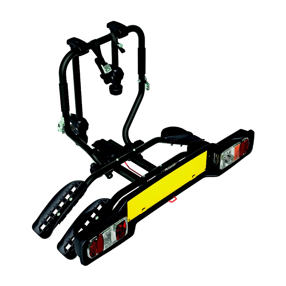 Peruzzo Portabici Per Gancio Traino Siena 2 Bici inclinabile universale Nero