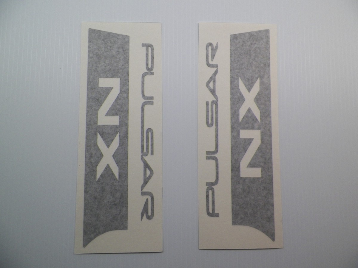 New 1987-1990 Pulsar NX Solid Side B Pillar Badge Decal Set N13 SE