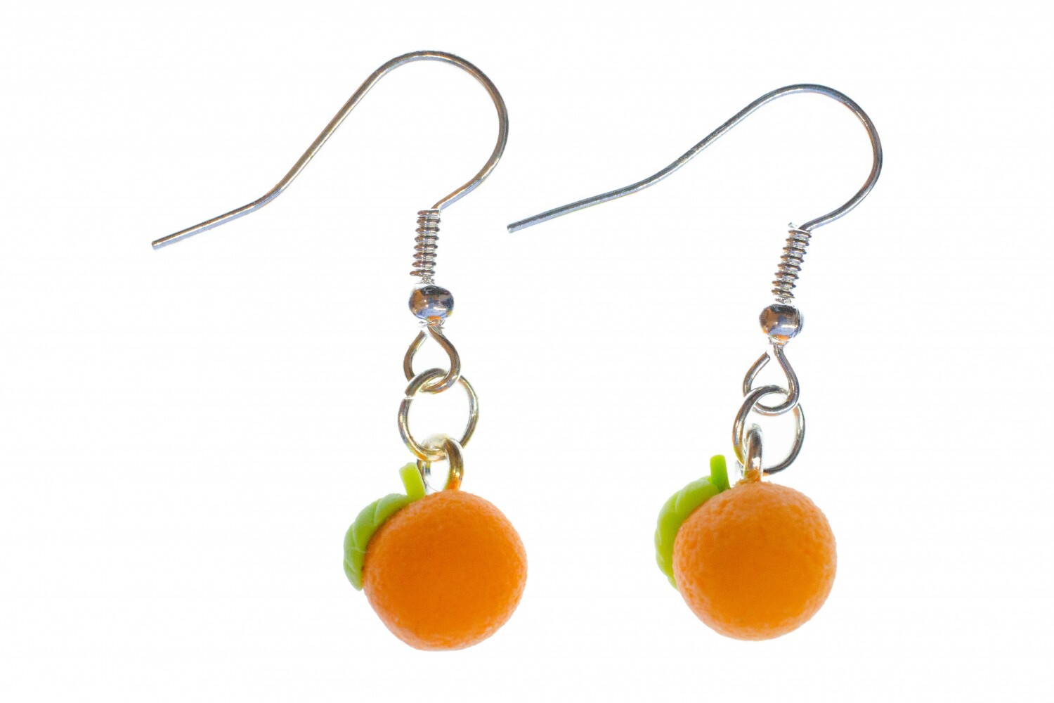 Orange Earrings Miniblings Dangler Orange Fruit 3D