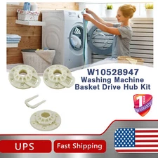 For Whirlpool W10528947 Washer Basket Driven Hub Kit Replacement 2PCS