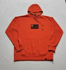 Under Armour UA Project Rock Hoodie Men's Medium Orange HWT Vet's Day Pullover